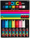 MITSUBISHI uni POSCA PC-8K 8C Water-Based Poster Color Marker Broad Tip 8 Colors_1