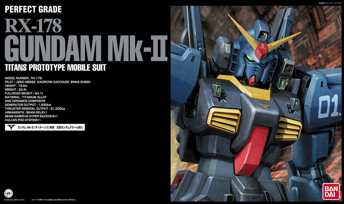 BANDAI PG 1/60 RX-178 GUNDAM Mk-II TITANS Model Kit Z Gundam NEW from Japan F/S_1