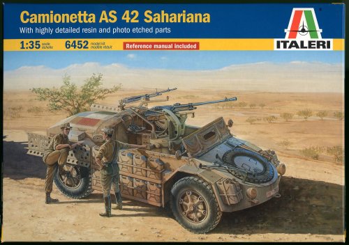 Camionetta AS42 Sahariana Military Vehicle with Resin and Photo-Etched 1/35 NEW_1