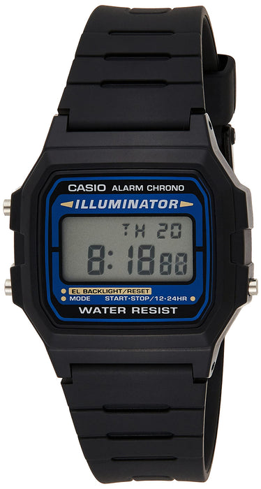 CASIO Collection Digital watch standard F-105W-1A Black Men's Alarm Stop Watch_1