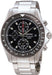 SEIKO watch alarm chronograph men's SNA487PC Stainless Steel Black Dial NEW_1