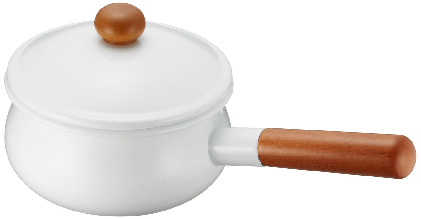 Nodahoro Saucepan Pouchka 15cm IH200V compatible White PO-15S Made in Japan NEW_1