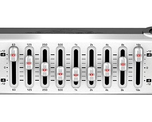 BEHRINGER MINIFBQ FBQ800 Graphic Equalizer Silver Left and right shared NEW_5