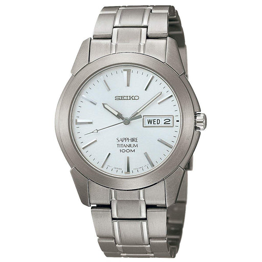 SEIKO SGG727P1 watch titanium sapphire glass Men's Analog Day/Date Silver NEW_1