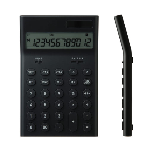 Plus Minus Zero Electronic Computer Calculator M Black ZZD-Q010 (B) Battery NEW_1