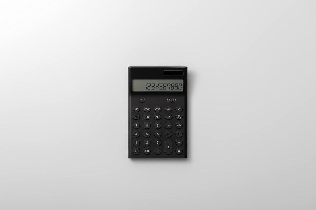 Plus Minus Zero Electronic Computer Calculator M Black ZZD-Q010 (B) Battery NEW_3