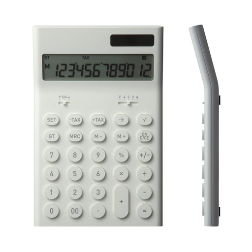 Plus Minus Zero 0 Electronic Computer Calculator M White ZZD-Q010 (W) 456007 NEW_1