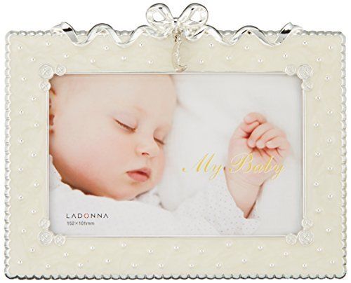 LADONNA Baby Frame MB 31 Monthly Postcard White NEW from Japan_1