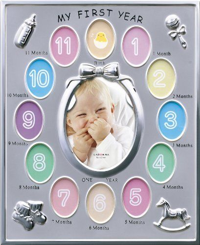 LADONNA Baby Frame MB21 12 Month Baby Frame Service Mini Silver NEW from Japan_1