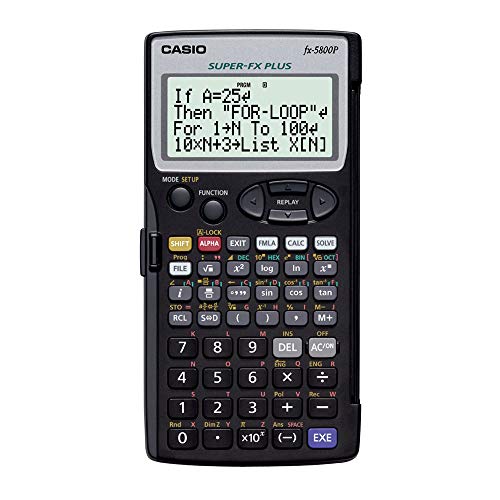 Casio 10 digits Program function calculator 407 FX-5800P-N Black Battery Powered_1