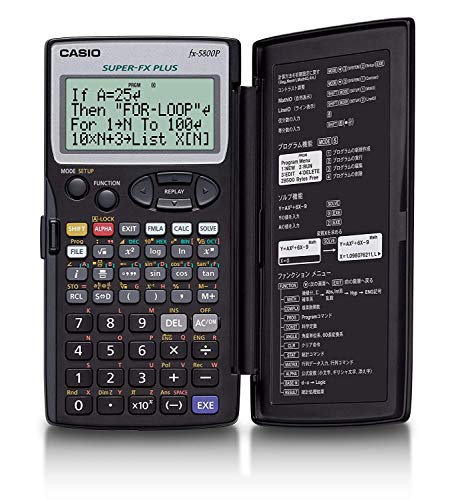 Casio 10 digits Program function calculator 407 FX-5800P-N Black Battery Powered_3