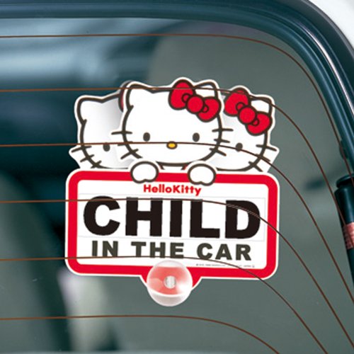SEIWA Hello Kitty Swing Baby In The Car Sticker KT282 Car Accessory Japan NEW_2