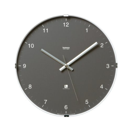 Lemnos Wall Clock North Clock Gray T1-0117 GY ABS Resin Battery Powered NEW_1