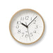 Lemnos RIKI CLOCK S WR-0312 S Wall Clock White Made In Japan NEW_1