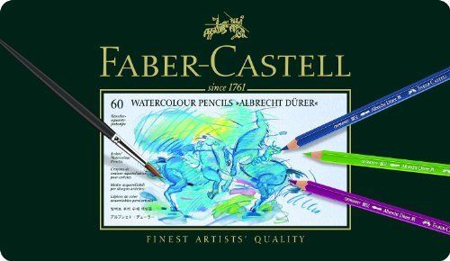 Farber Castel Albrecht Durea Watercolor Colored pencil with 60 colors canned_1