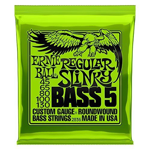 ERNIE BALL base string 5 string regular 45-130 2836 Regular Slinky Bass 5 NEW_1