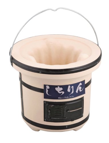 BUNDOK barbecue charcoal stove BD-385 Shichirin for 1-2 people ‎Diatomaceous NEW_1