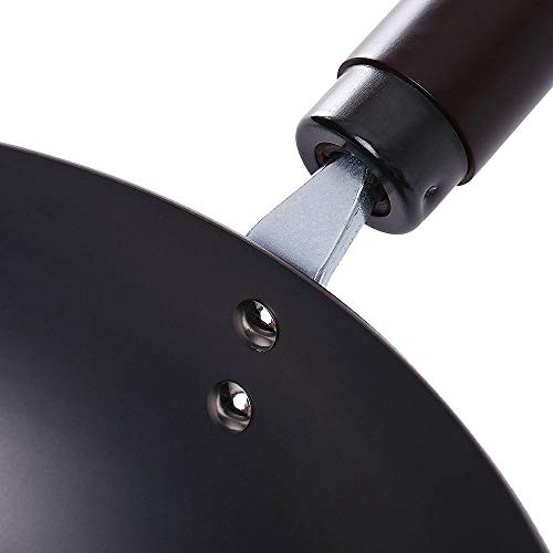 River Light 'KIWAME' Iron Frying Pans 28cm Wok 14K28 NEW from Japan_4