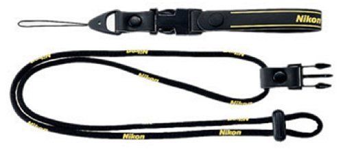 Nikon 2-Way Neck Strap Black for Compact Digital Camera NEW from Japan F/S_1