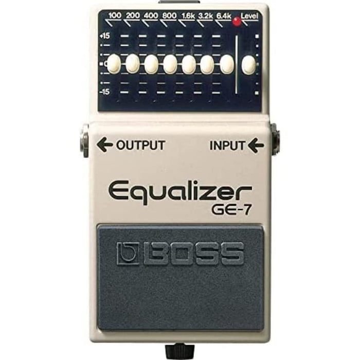 Boss GE-7 Equalizer Guitar Pedal Effects Beige & Black 7 band equalizer NEW_1