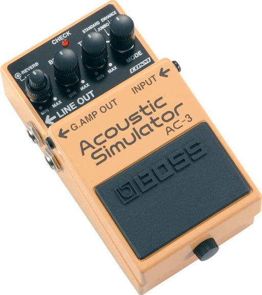 Boss AC-3 Acoustic Simulator Guitar Effects Pedal YellowBlack Modeling with COSM_2