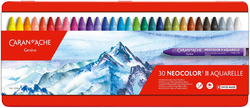 Caran d'Ache Classic Neocolor II Water-Soluble Pastels 30 Colors ‎7500.330 NEW_1