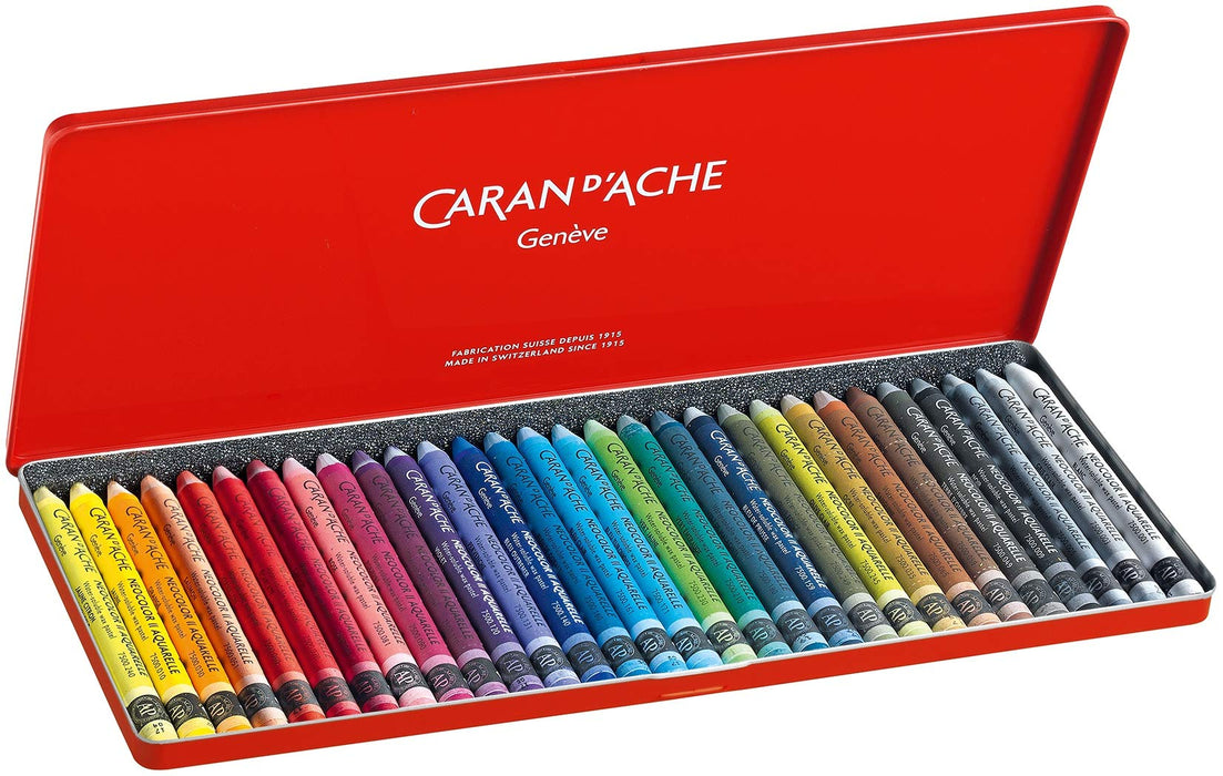 Caran d'Ache Classic Neocolor II Water-Soluble Pastels 30 Colors ‎7500.330 NEW_2