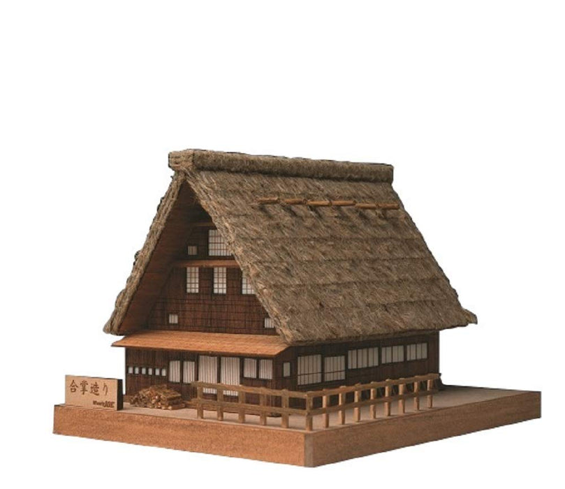 Woody JOE Wooden Building Model Kit No.1 Snow Hatago UJKM065 Made in Japan NEW_1