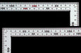 Shinwa Sokutei silver carpenter's square thick Hirohaba 50cm 10405 NEW_3
