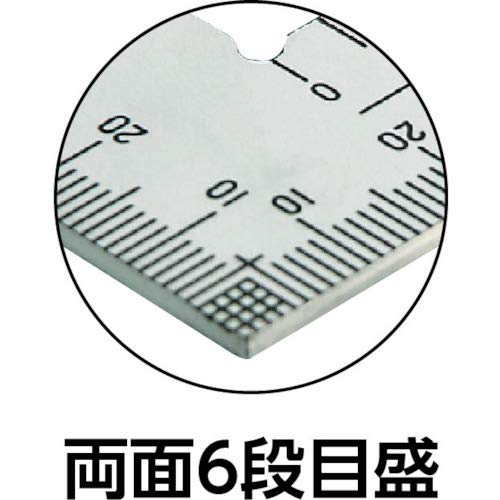 Shinwa Sokutei silver carpenter's square thick Hirohaba 50cm 10405 NEW_6