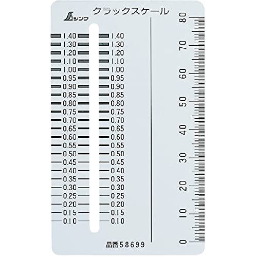 Shinwa Sokutei Crack Scale Card Type 58699 NEW from Japan_1