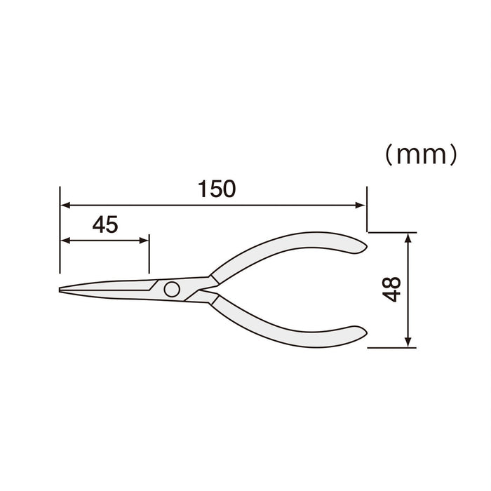 Engineer PZ-01 E-ring pliers Applicable nominal: phi 3-4 PZ-01 high carbon steel_3