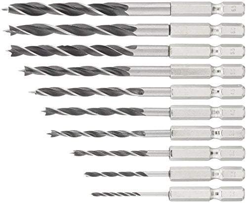 Takagi EARTH MAN Hexagonal shaft drill for woodworking and resin 10 Pieces NEW_1