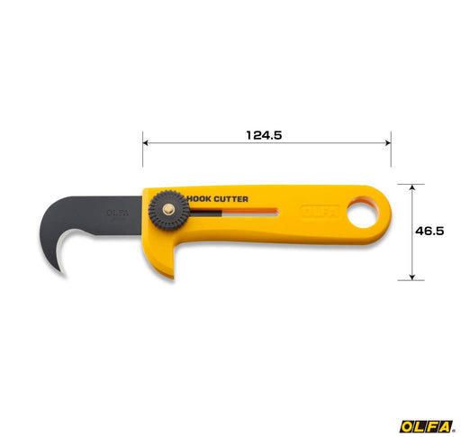 OLFA Hook Cutter Utility Knife L Type 107B Made in Japan PP Handle Yellow Black_2