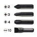 Vessel bit set 4-pc BS2500 for impact driver No.2500 NEW from Japan_2