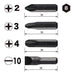 Vessel bit set 4-pc BS2500 for impact driver No.2500 NEW from Japan_3