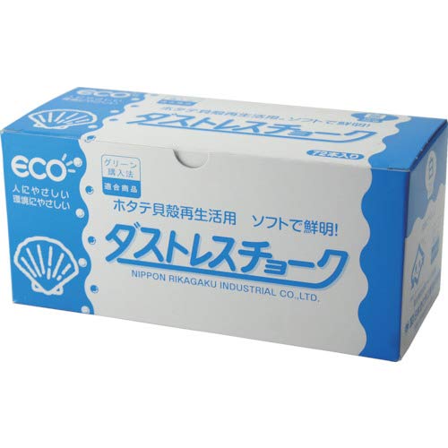 Nihon Rikagaku Industry Chalk Hagoromo Fulltouch White 72pcs DCC-72-W NEW_2