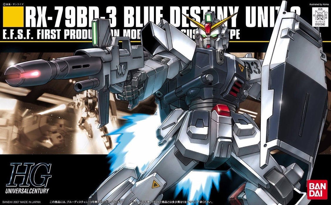 BANDAI HGUC 1/144 RX-79BD-3 BLUE DESTINY UNIT 3 Plastic Model Kit Gundam Japan_1