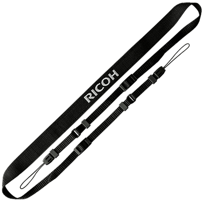 RICOH ST-2 Genuine Neck Shoulder Strap BLACK 174790 with logo embroidery NEW_1