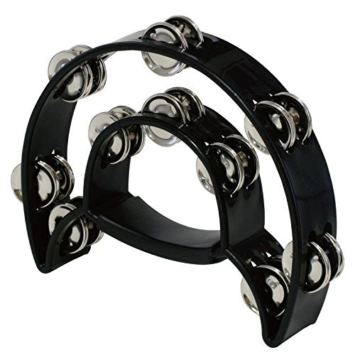 MAXTONE tambourine color crescent-shaped PW-2 black NEW from Japan_1