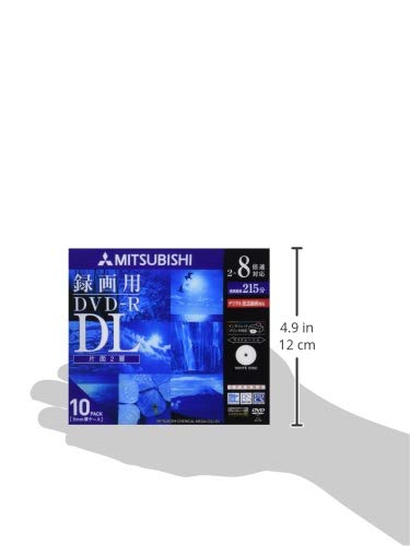 one-time recording DVD-R DL CPRM 215min 8.5GB 2-8x VHR21HDSP10 Slim Case NEW_2