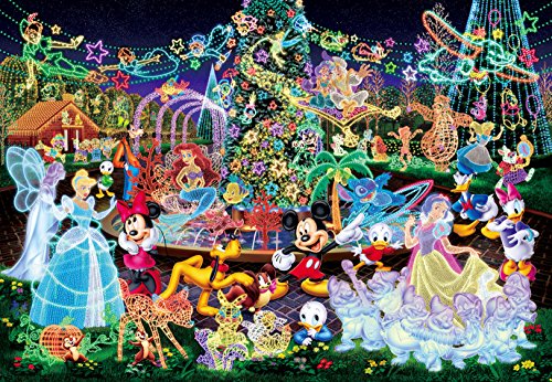 Tenyo Disney Magical Illumination DW-1000-449 Shiny Puzzle 1000 Piece NEW_1