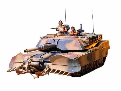 TAMIYA 1/35 U.S. M1A1 ABRAMS with Mine Plow Model Kit NEW from Japan_1