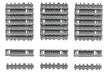 TAMIYA 1/35 King Tiger Separate Track Links Model Kit NEW from Japan_1