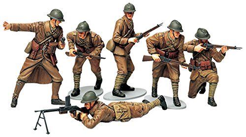 TAMIYA 1/35 Military Miniatures WWII FRENCH INFANTRY Set Model Kit NEW Japan_1