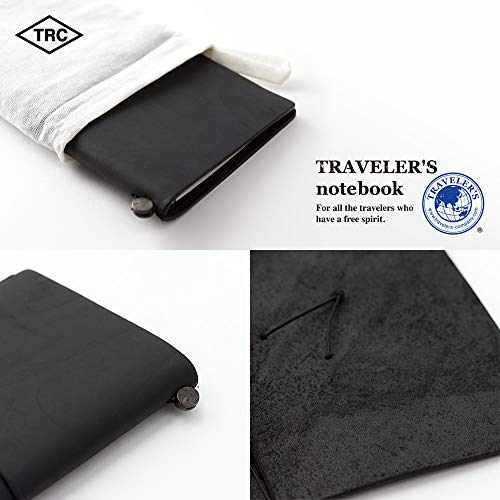 MIDORI TRAVELER'S notebook - Regular size Black 13714006 NEW from Japan_2