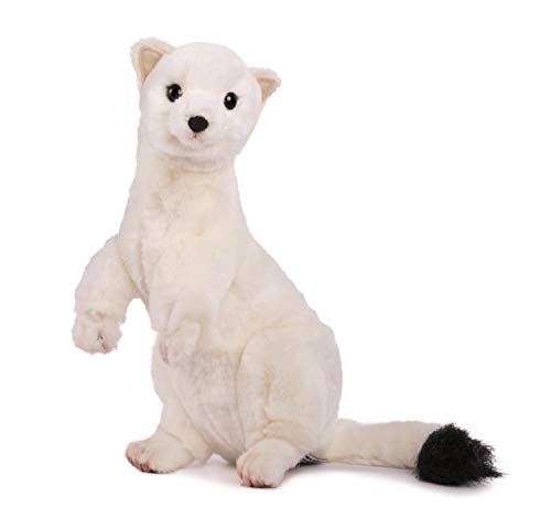 Hansa Ermine Plush doll No.4860 30cm stuffed toy animal White NEW from Japan_1