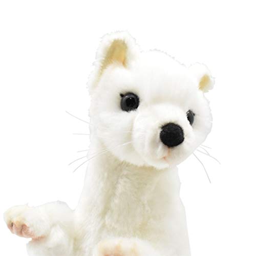 Hansa Ermine Plush doll No.4860 30cm stuffed toy animal White NEW from Japan_4