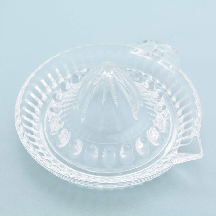 Toyo Sasaki Glass Juicer Clear 13.9x14.3x7cm Round Lemon Squeezer P-SGK-101-N_5