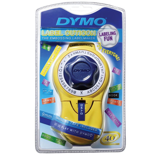 Dymo Tape writer Cuticon for 9mm Tape Yellow alphanumeric DM20008 Machine Only_2